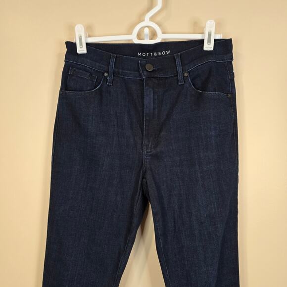 Women's Mott & Bow Darkwash Denim "High-Rise Skinny" Jeans | Size 27 x 30 - Picture 3 of 9